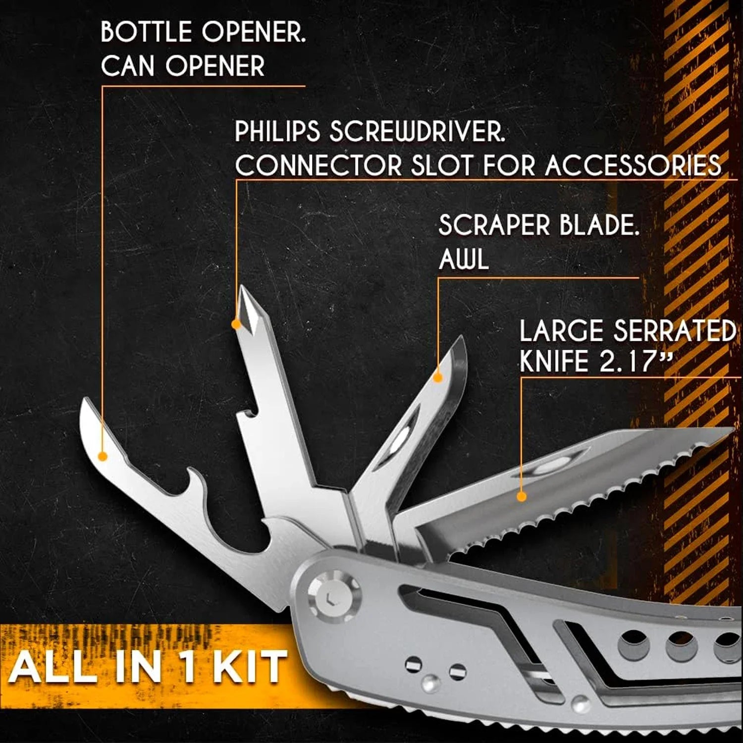 Construction Tools Multifunction Tool Sale Multilayer Pipe Press 3d Metal Puzzle Pliers Multitool Cuier Knife Foldable Edc Hand